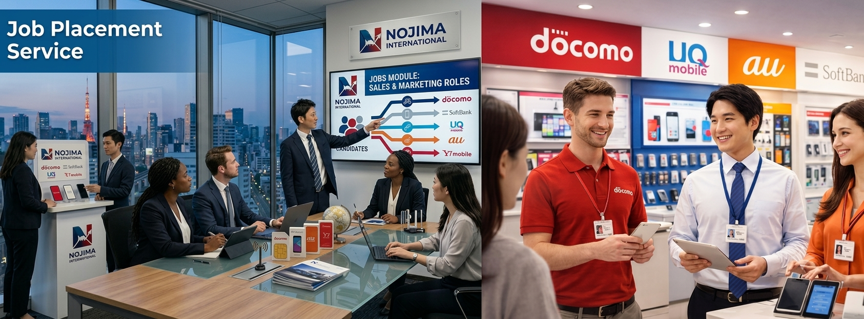 Mobile Career — Job Placement at Nojima International